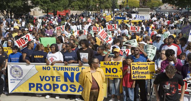 NAACP march against Proposal 2