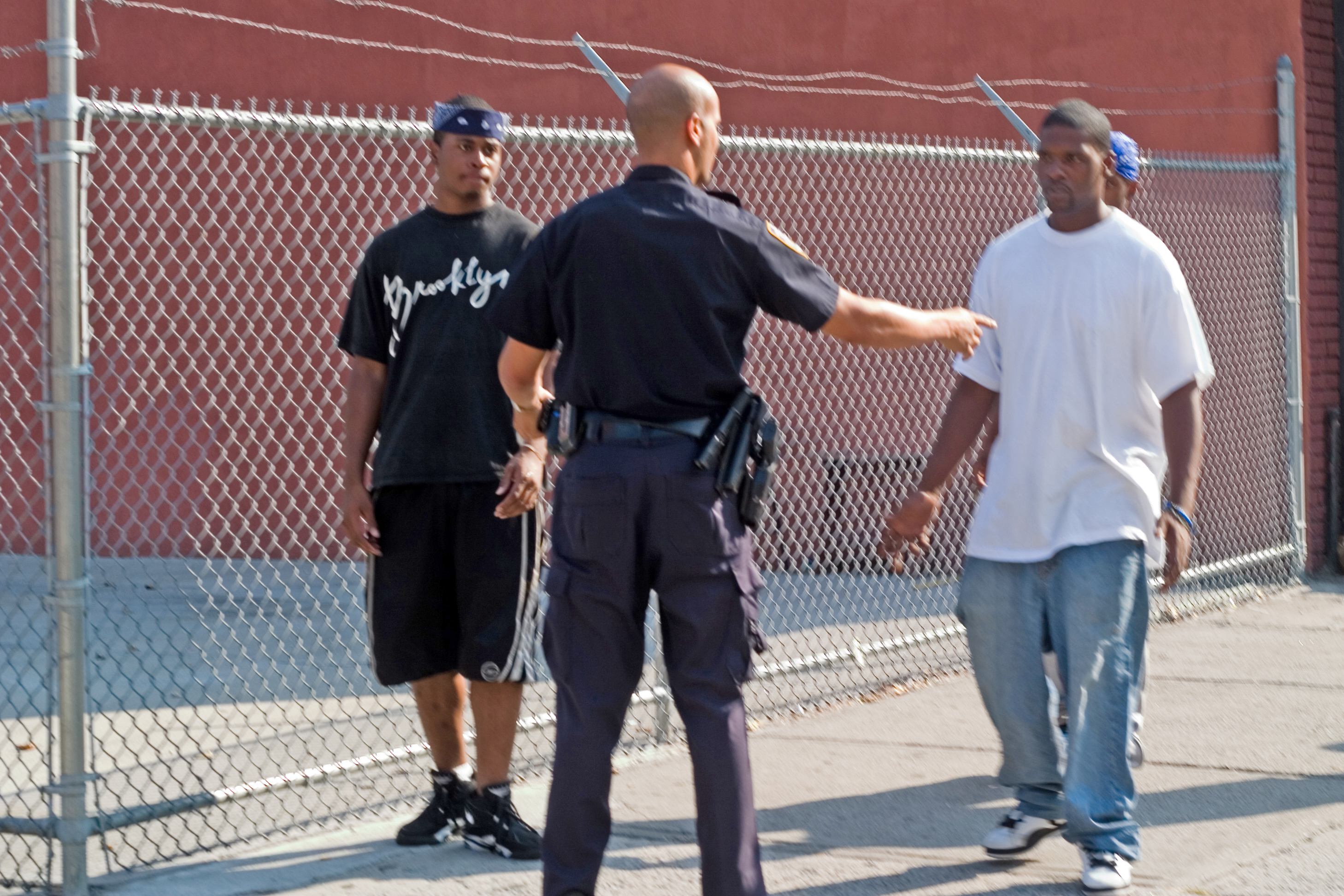 Police stop several men in Brooklyn, NY