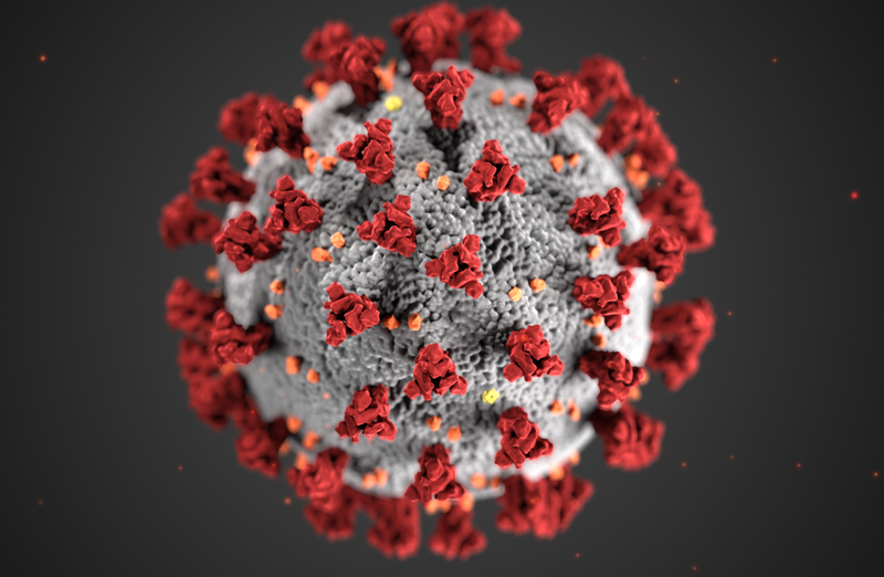 Graphic of the COVID-19 virus