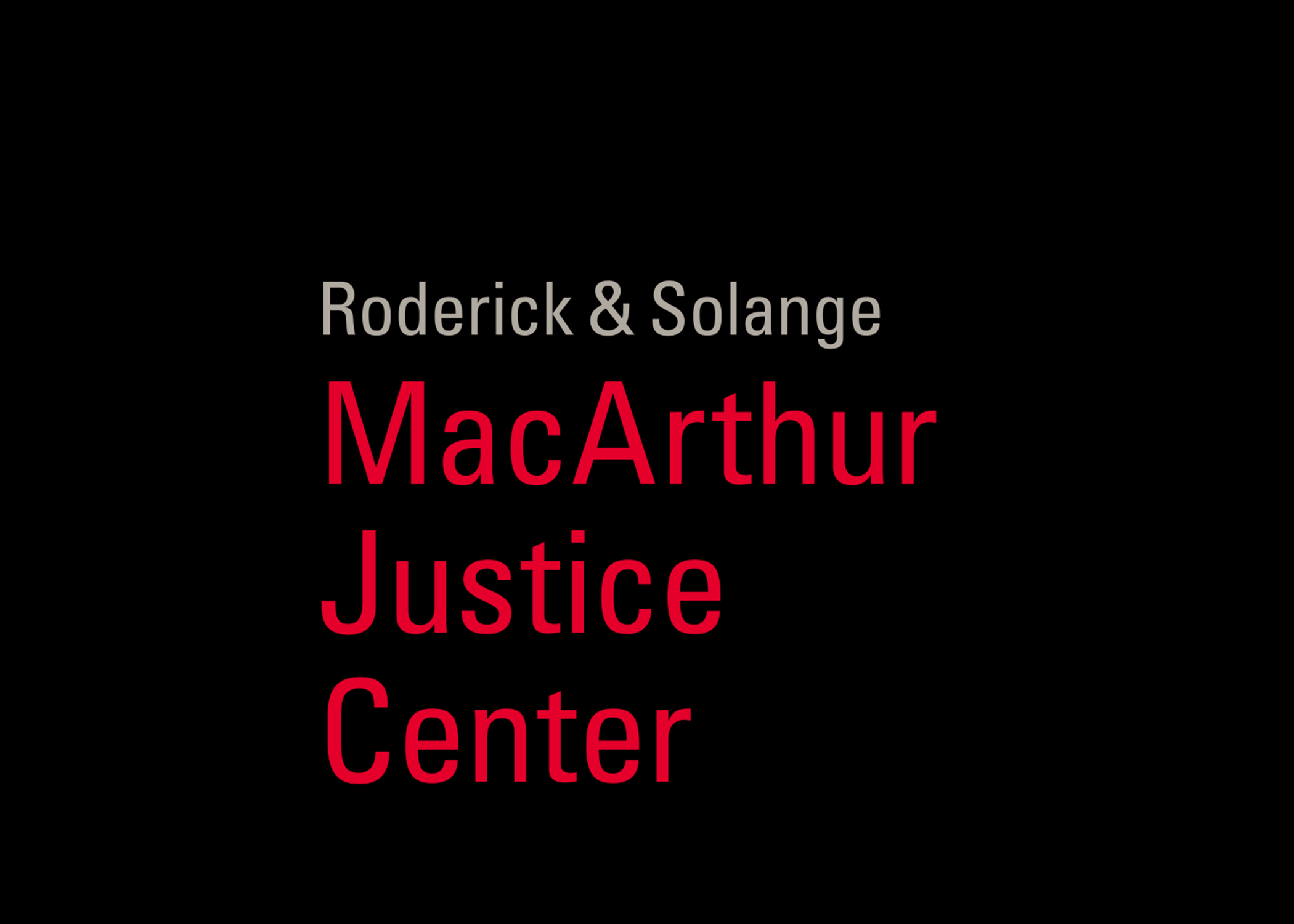 MacArthur Justice Center Logo
